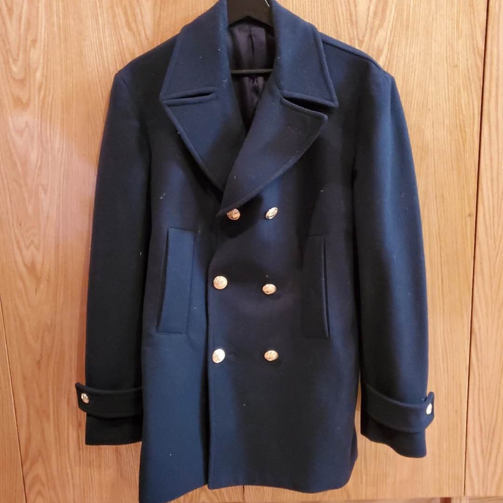 Versace Wool peacoat